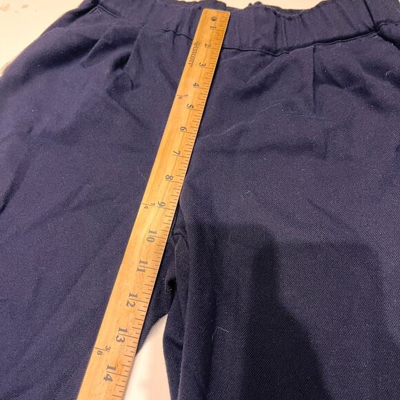 Zara Basic Navy Blue Pleated Jogging Pants with Tuxedo Stripe Size XS - Picture 8 of 10